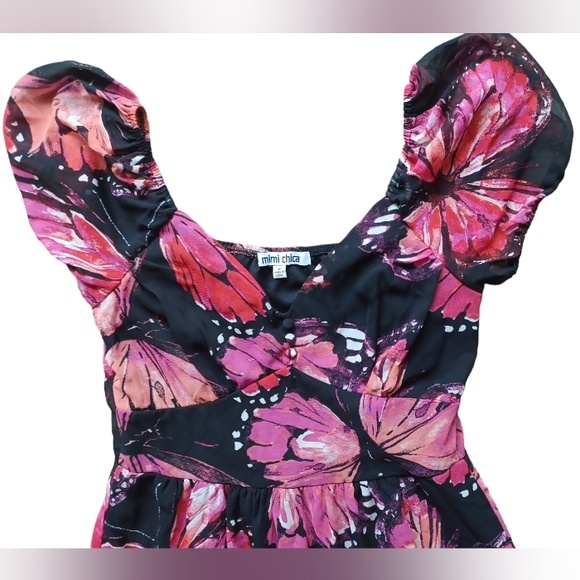 MIMI CHICA DRESS WOMEN SIZE M MULTICOLOR LONG - Picture 5 of 10